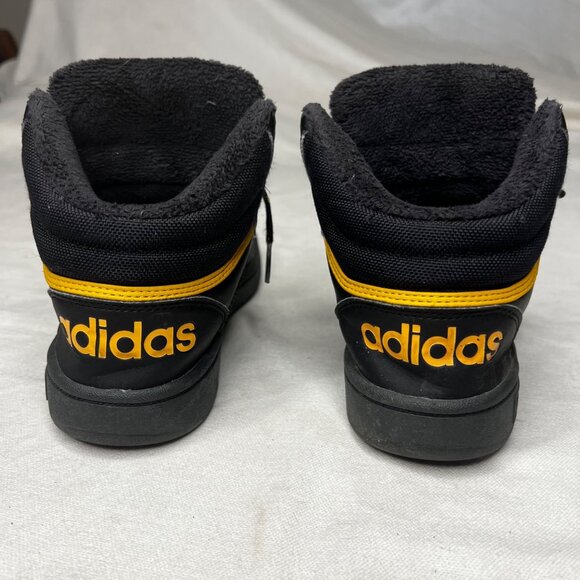 Adidas Black & Yellow High-Top Sneakers Size 3  APH 281001  A:1F7736 - Picture 5 of 14